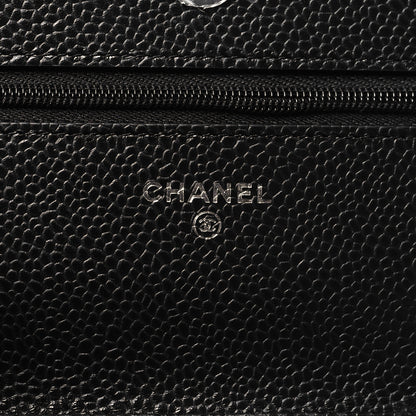 Chanel Caviar Quilted Wallet on Chain WOC Black 6 of 12