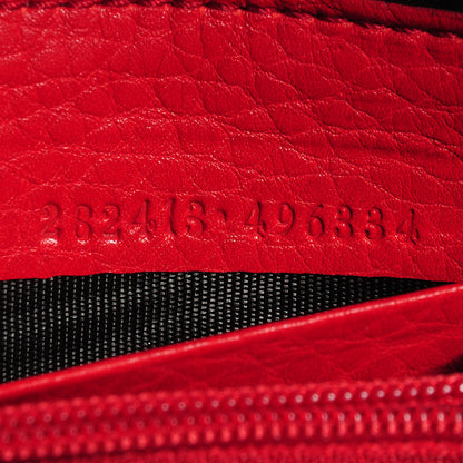 Gucci Pebbled Calfskin Soho Zip Around Wallet Red 8 of 8