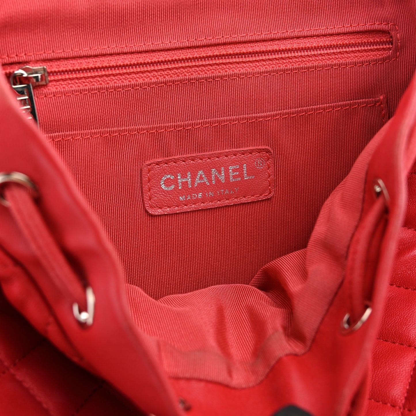 Lambskin Quilted Small Urban Spirit Backpack Red