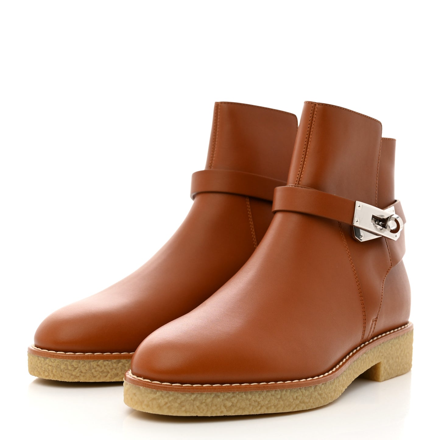 Heritage Calfskin History Ankle Boots 38 Naturel