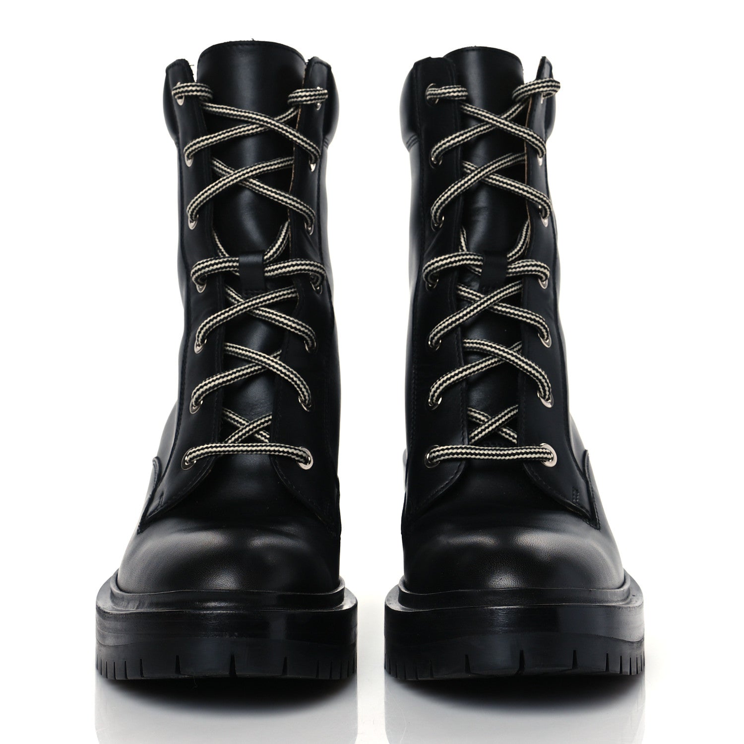 Hermes Calfskin Bridge Ankle Boots 36.5 Black 2 of 9