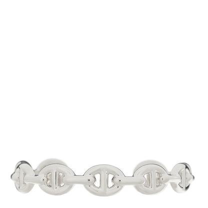 Hermes Sterling Silver MM Chaine d'Ancre Enchainee Cuff Bracelet SH 1 of 3