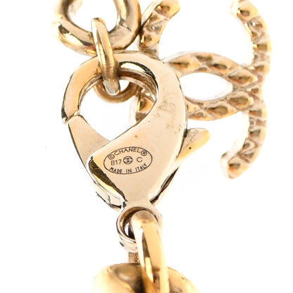 Chanel Baguette Crystal Quilted CC Chain Choker Necklace Gold 6 of 9