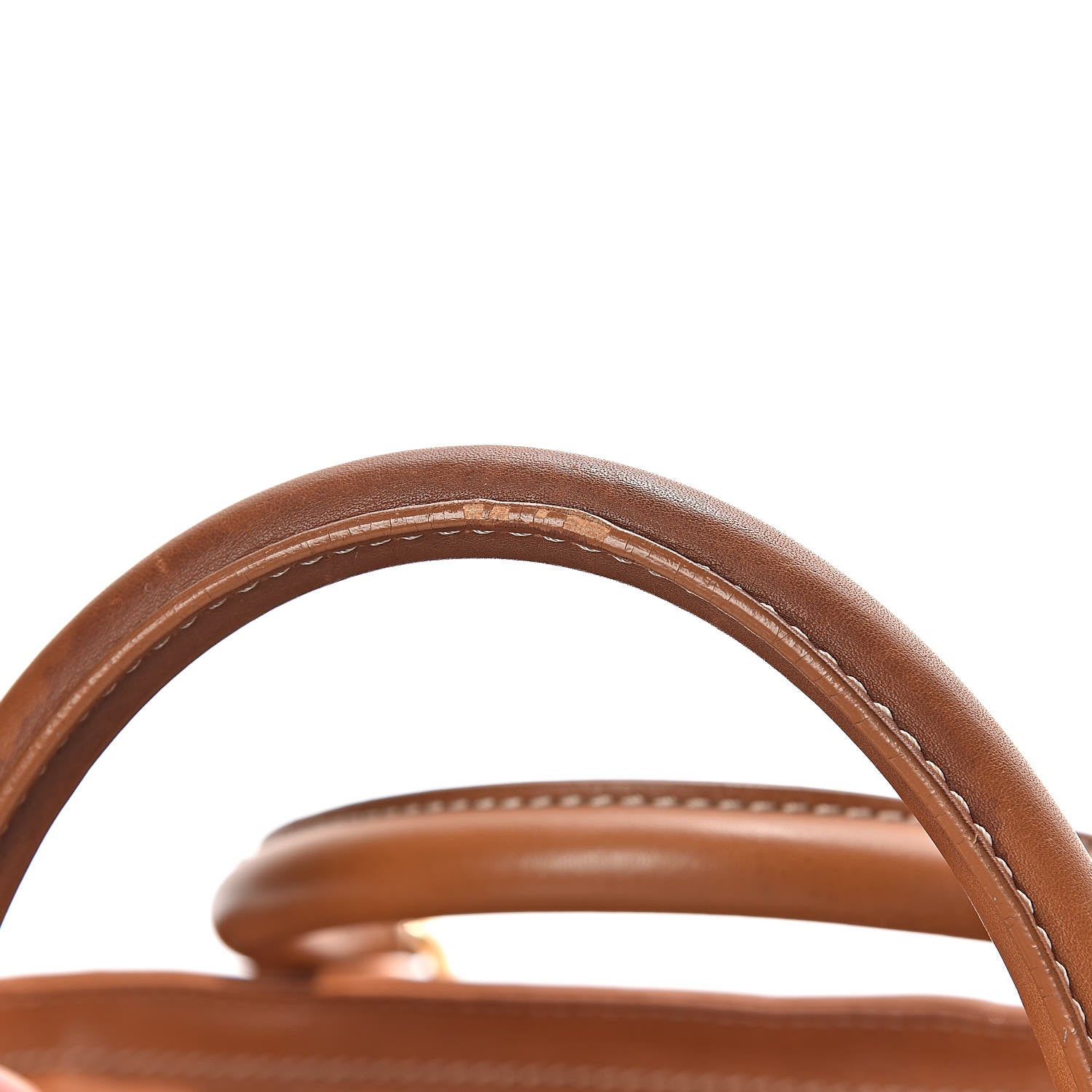 Burberry Haymarket Check Medium Rope Satchel Saddle Brown 10 of 16