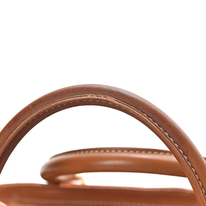Burberry Haymarket Check Medium Rope Satchel Saddle Brown 10 of 16