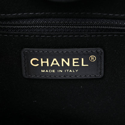 Chanel Lurex Boucle Small Deauville Tote Black 6 of 11