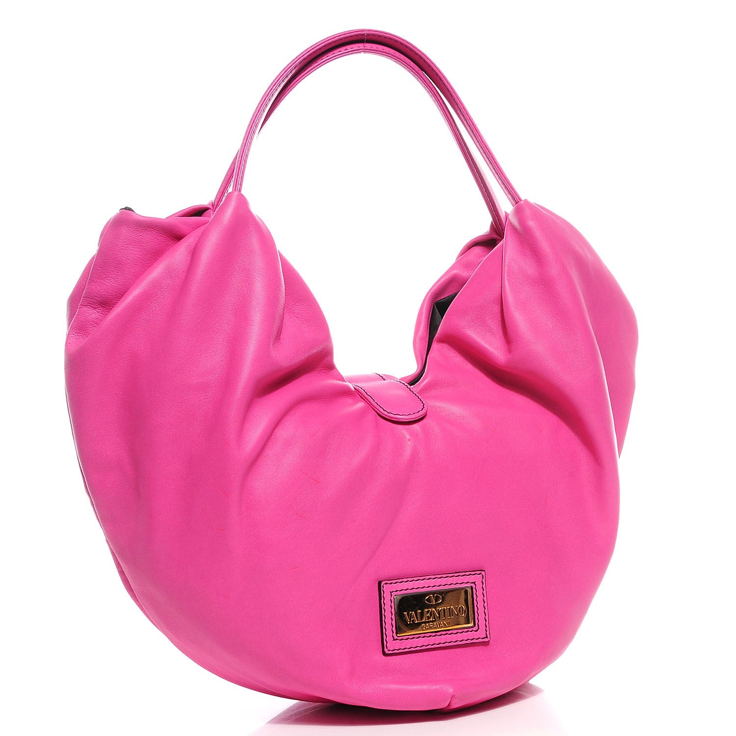 Valentino Garavani Nappa Leather 360 Bow Hobo Pink 3 of 7