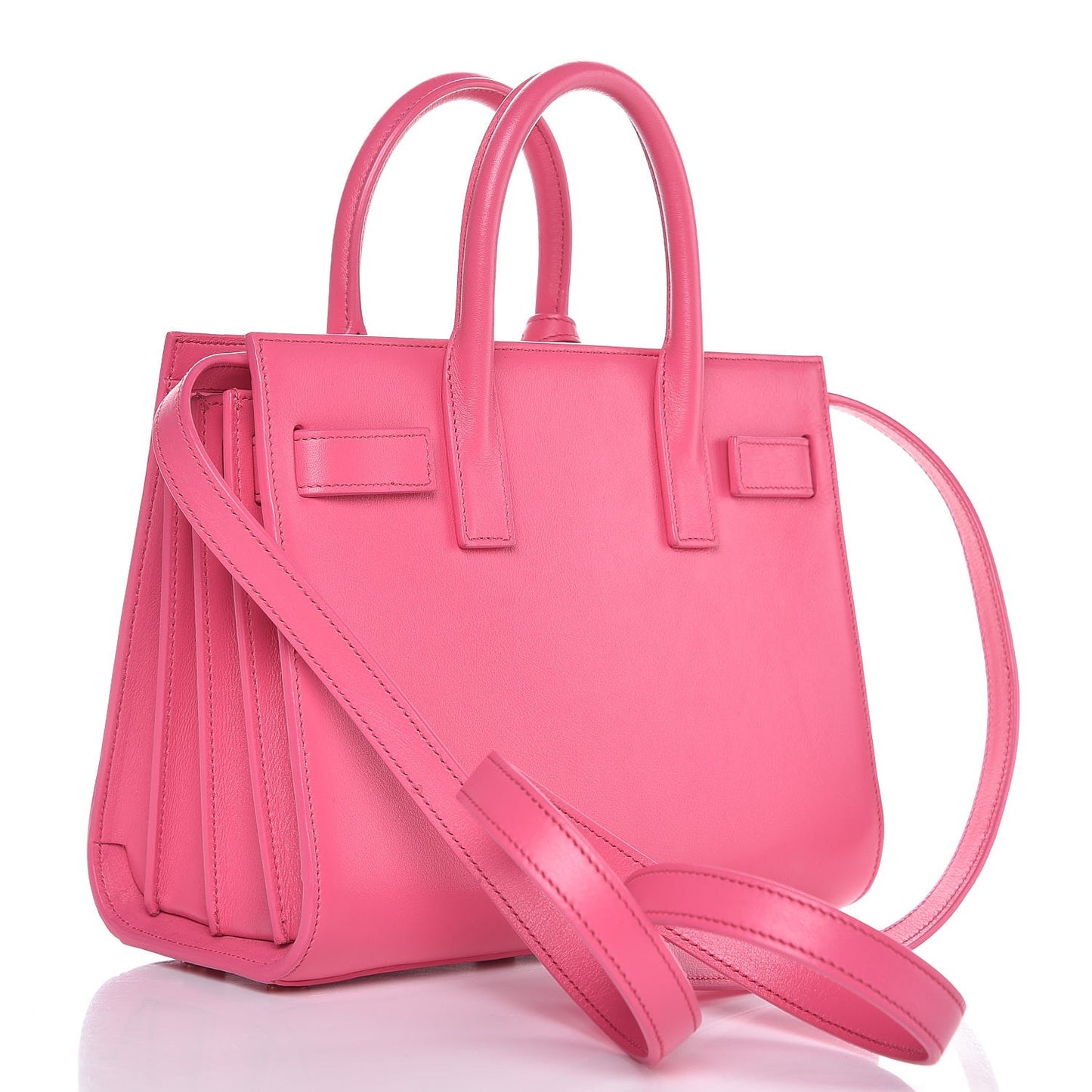 Calfskin Nano Sac De Jour Lipstick Fuchsia