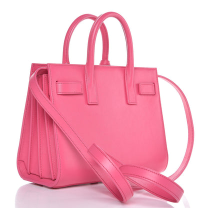 Saint Laurent Calfskin Nano Sac De Jour Lipstick Fuchsia 3 of 6