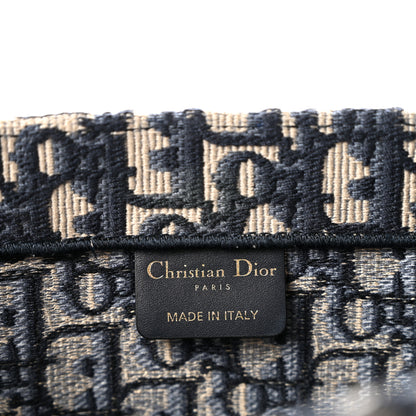 Christian Dior Oblique Medium Book Tote Blue Multicolor 6 of 14