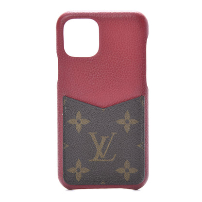 Louis Vuitton Calfskin Monogram iPhone 11 Pro Bumper Scarlet 1 of 13