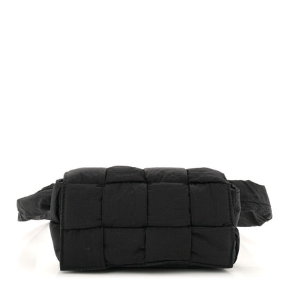 Bottega Veneta Nylon Intrecciato Padded Tech Mini Cassette Belt Bag Black 1 of 9