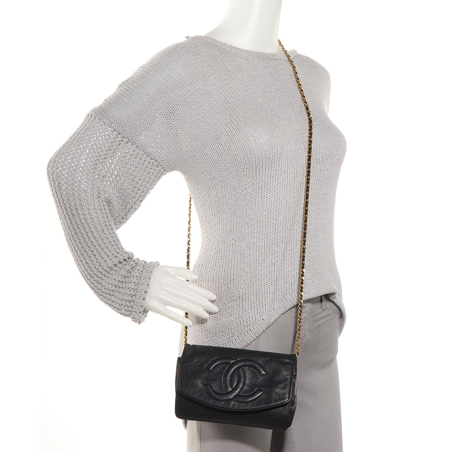 Caviar Timeless CC Wallet on Chain WOC Black