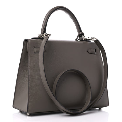 Hermes Epsom Kelly Sellier 25 Etain 3 of 10