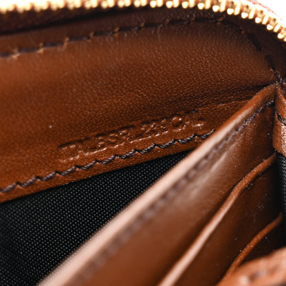 Burberry House Check Bridle Calfskin Ziggy Zip Around Wallet Dark Tan 8 of 10