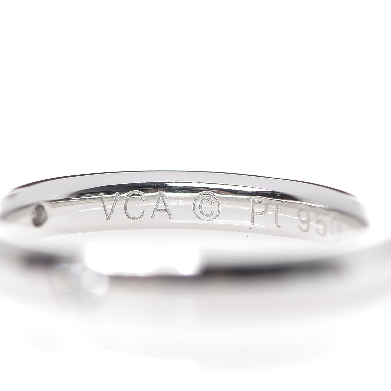 Van Cleef & Arpels Platinum Diamond Tendrement Etoiles Wedding Band Ring 47 4 4 of 6