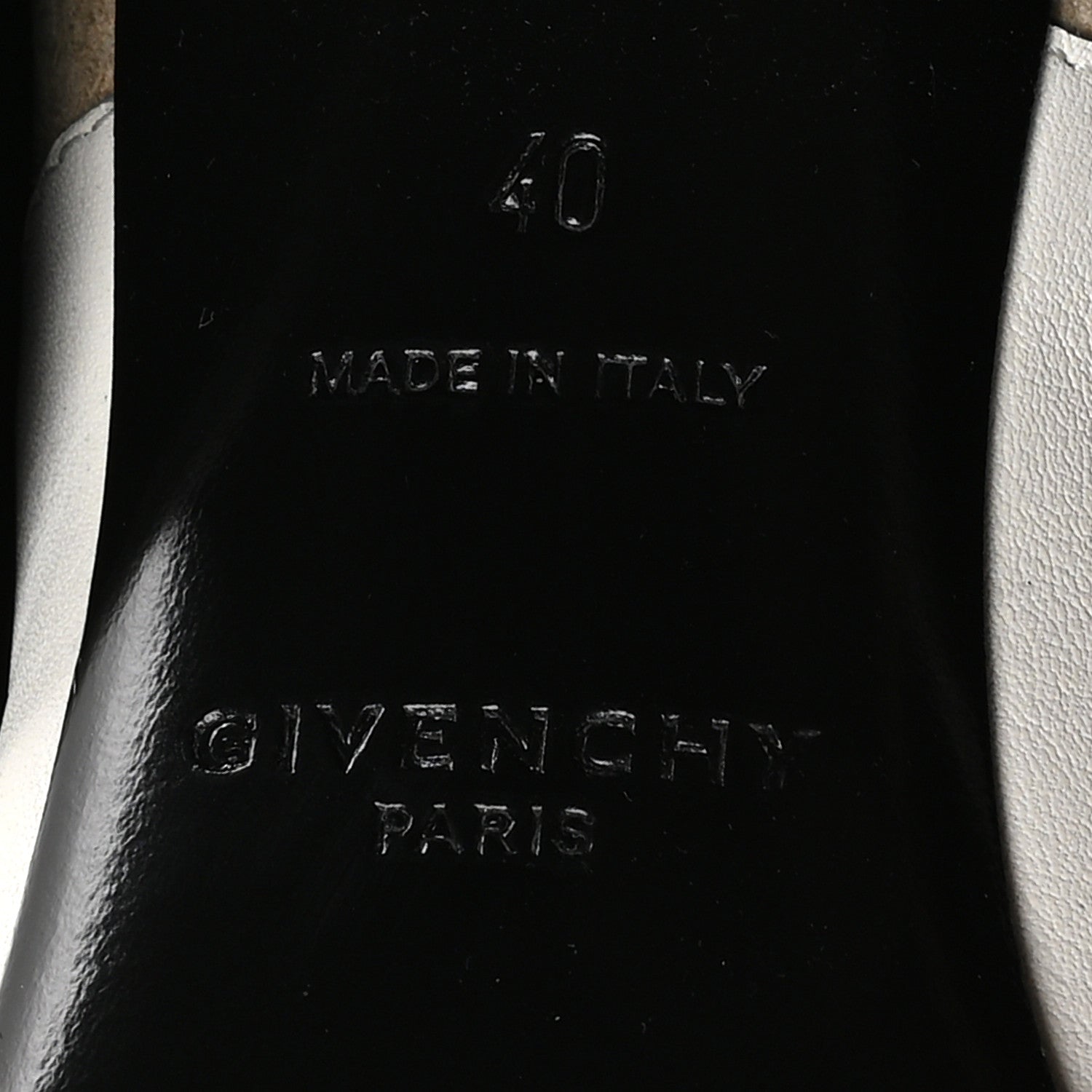 Givenchy Calfskin Shark Lock Pant Over the Knee Stiletto Boots 40 Ivory 7 of 8