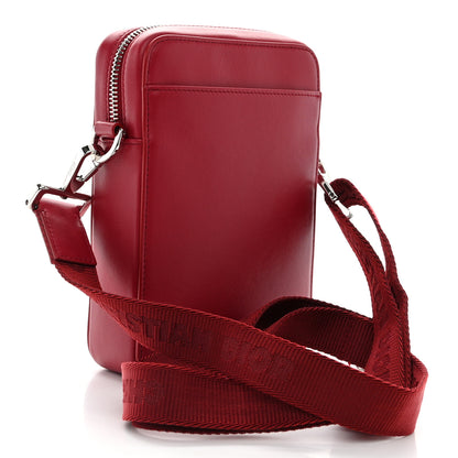 Christian Dior Calfskin Oblique Galaxy Perforated World Tour Messenger Pouch Red White 3 of 10