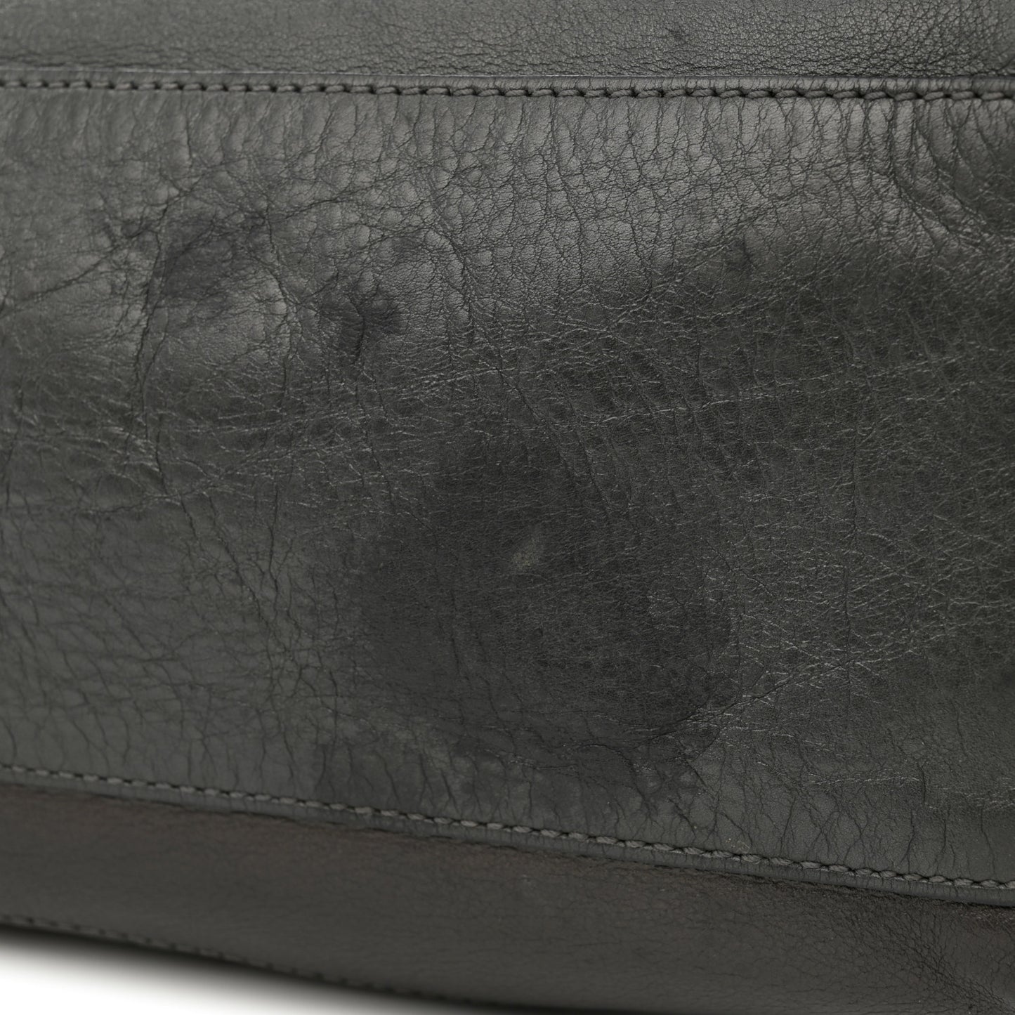 Metallic Guccissima Large Tote Dark Grey