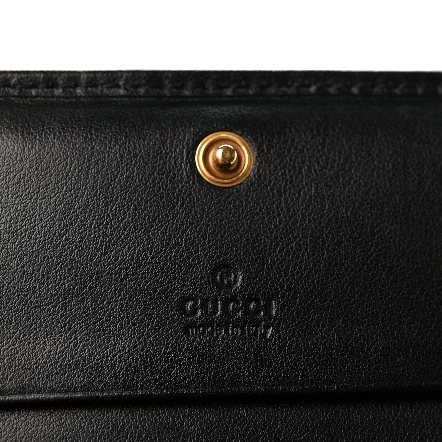 Gucci Calfskin Matelasse GG Marmont Card Case Wallet Black 6 of 12
