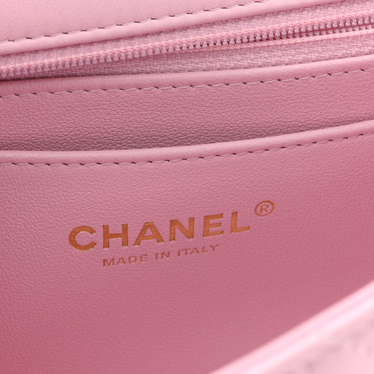 Chanel Lambskin Quilted Mini Rectangular Flap Pink 6 of 11