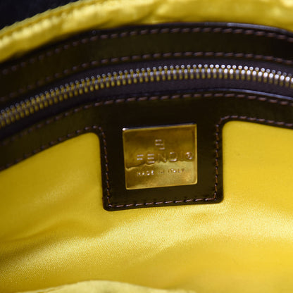 Fendi Denim Ricami Beaded Baguette Blue 6 of 12