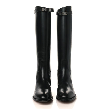 Hermes Box Kelly Jumping Boots 39.5 Black 2 of 6