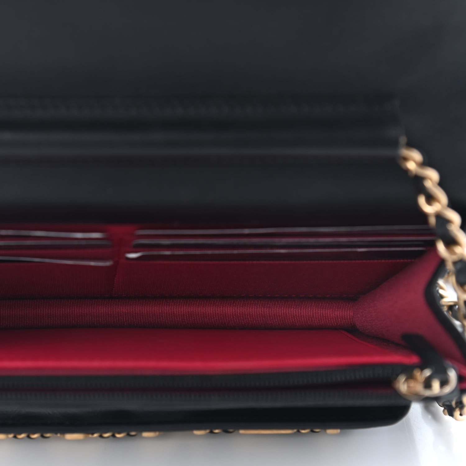Chanel Calfskin Quilted Enchained Flap Black 5 of 10