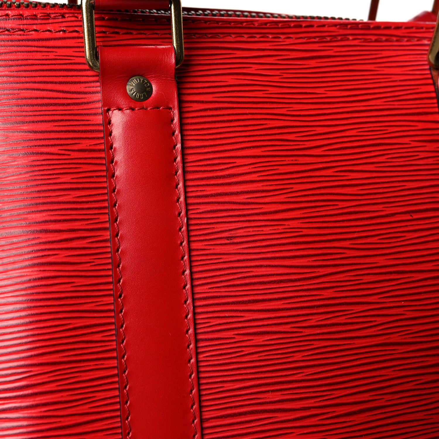 Louis Vuitton Epi Keepall 45 Castillan Red 14 of 17