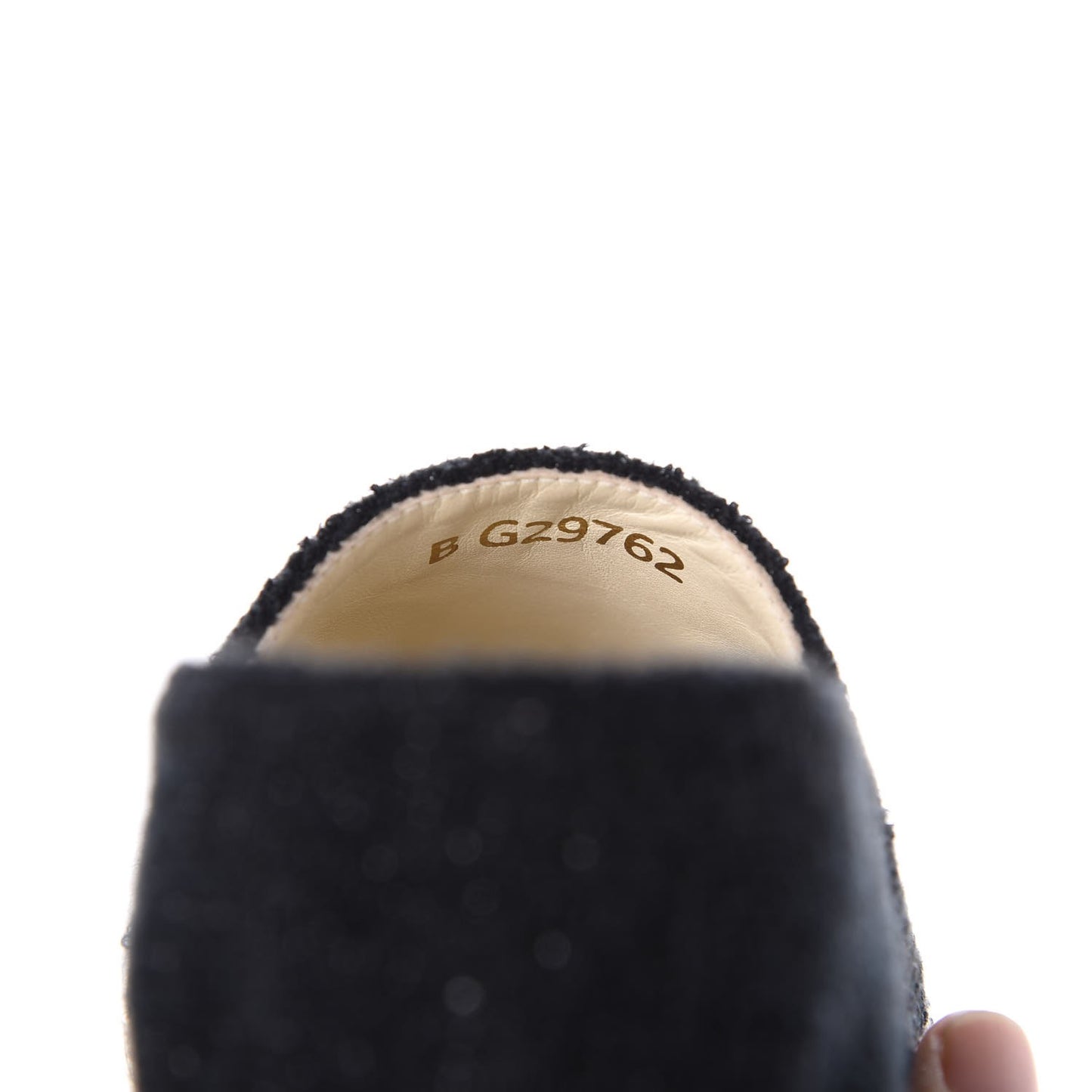 Fabric Patent Calfskin CC Espadrilles 36 Black