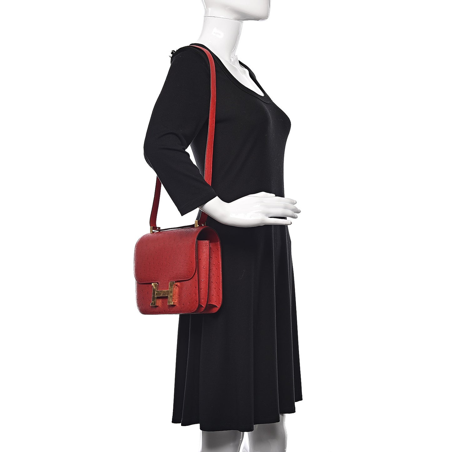 Ostrich Constance 24 Rouge Vif
