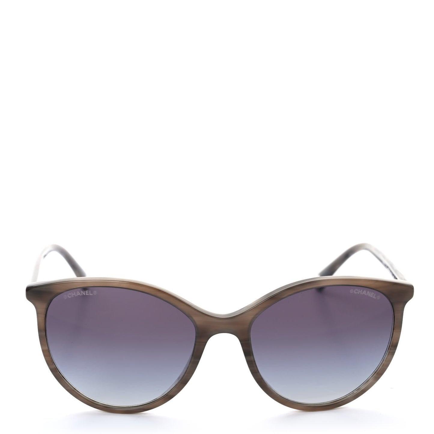 Acetate Polarized Pantos Cat Eye Sunglasses 5448 Grey