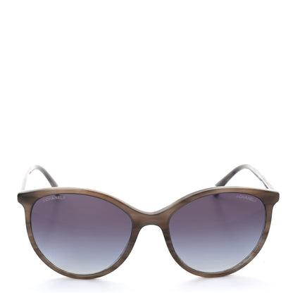 Chanel Acetate Polarized Pantos Cat Eye Sunglasses 5448 Grey 2 of 8