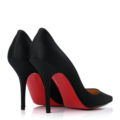 Christian Louboutin Satin Decollete 554 100 Pumps 39.5 Black 4 of 6