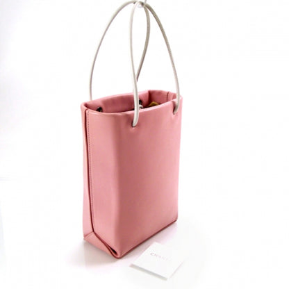 Chanel Leather Shopper Sac Pink 3 of 9