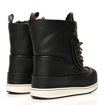 Louis Vuitton Monogram Slalom Flat Half Boots 38 Black 4 of 9