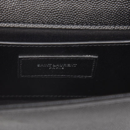 Saint Laurent Grain De Poudre Small Monogram Kate Satchel Black 7 of 7