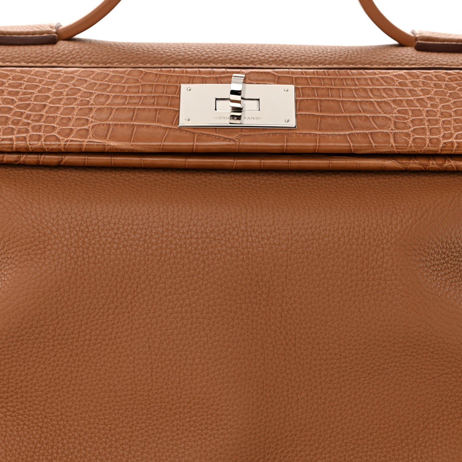 Hermes Togo Matte Alligator Swift Touch 35 24/24 Gold 8 of 10