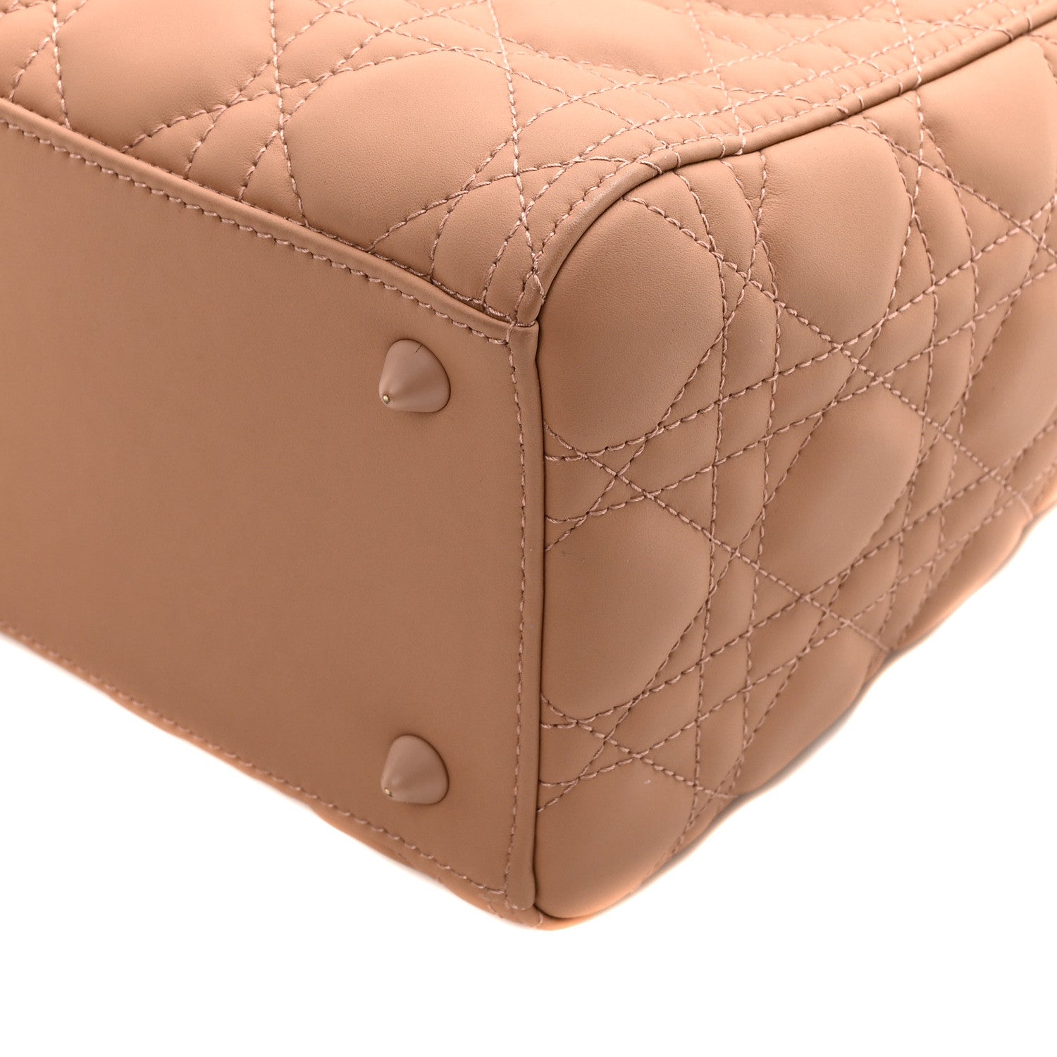 Christian Dior Ultra Matte Calfskin Cannage Medium Lady Dior Beige 9 of 9