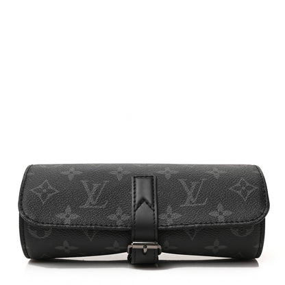 Louis Vuitton Monogram Eclipse 3 Watch Travel Case 1 of 6