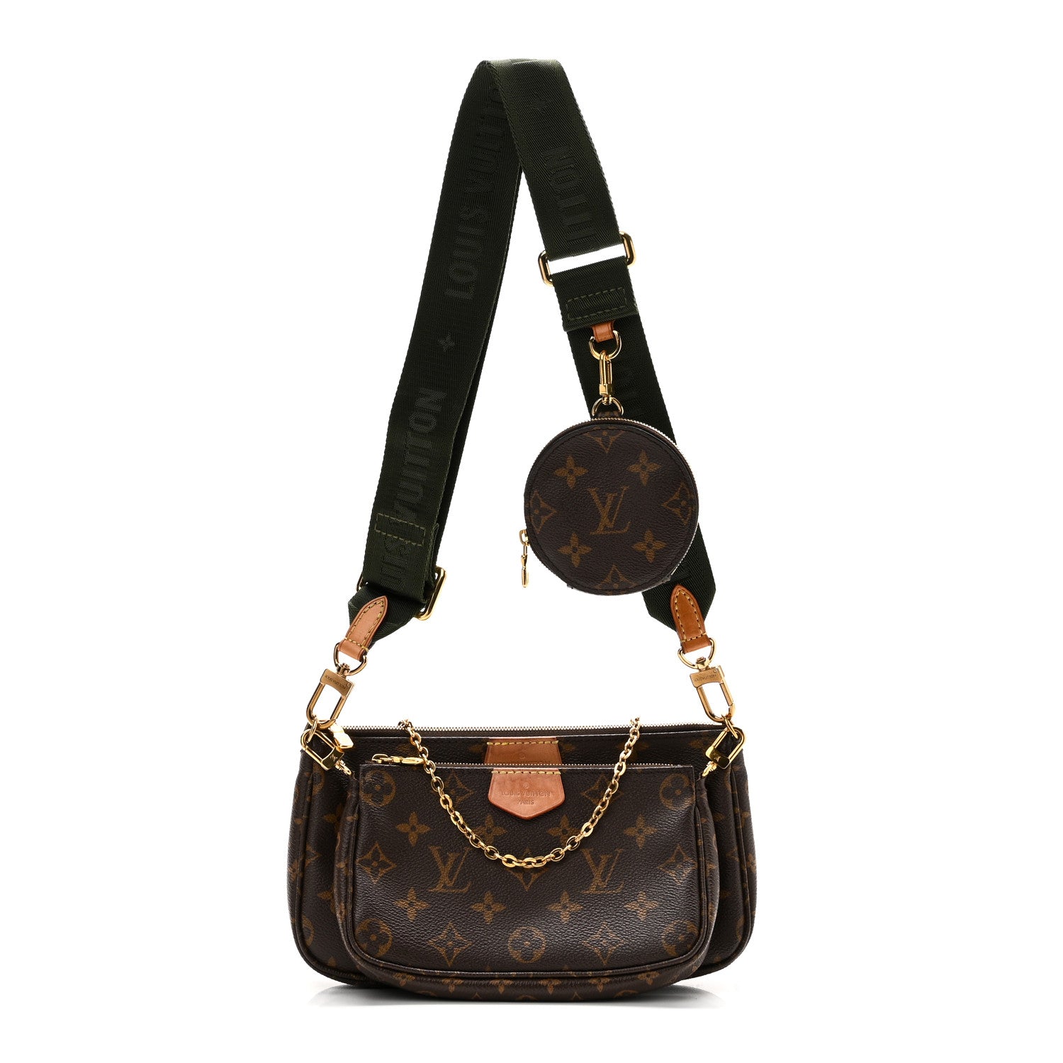 Louis Vuitton Monogram Multi Pochette Accessories Kaki 1 of 11