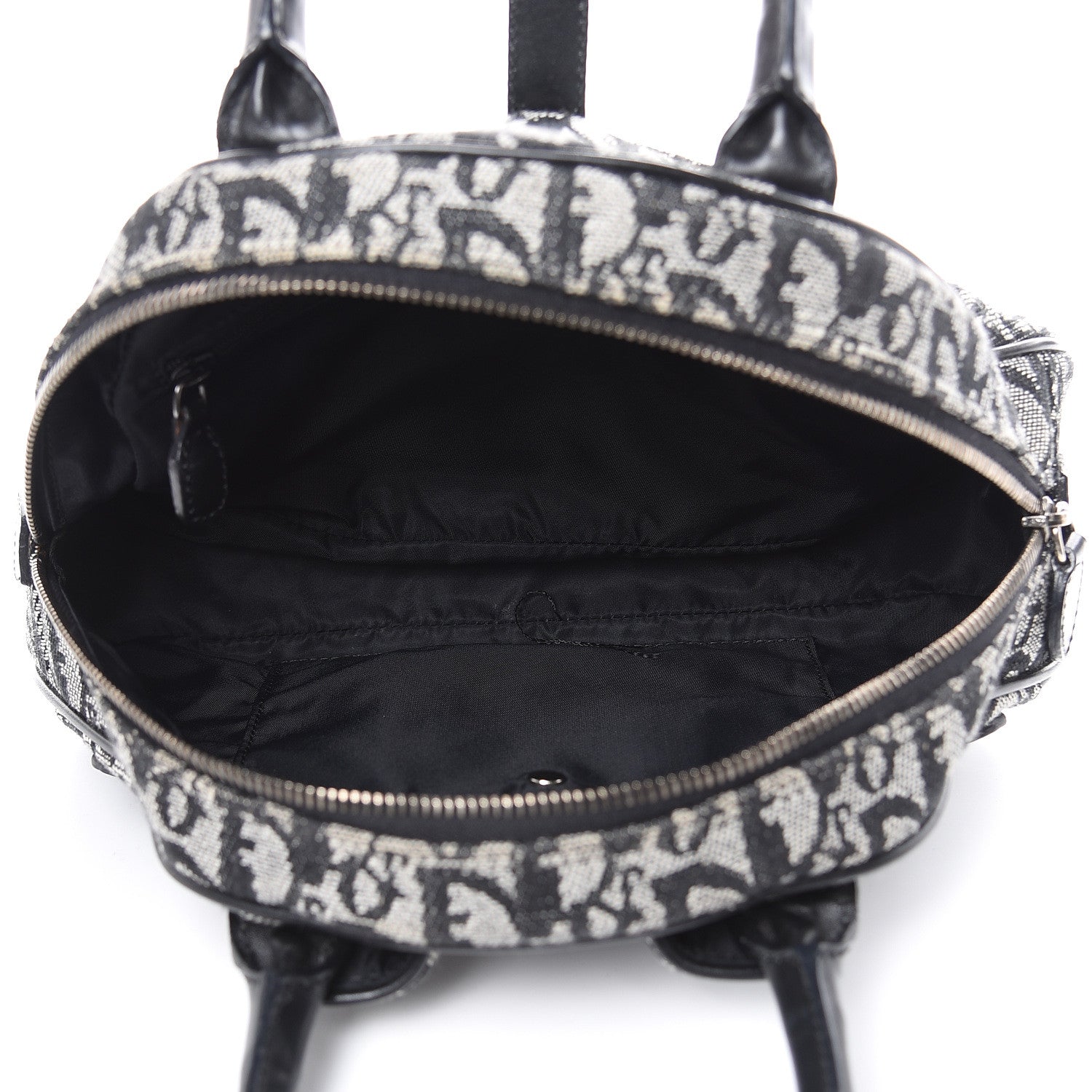 Christian Dior Monogram Mini Saddle Bowler Black 5 of 11