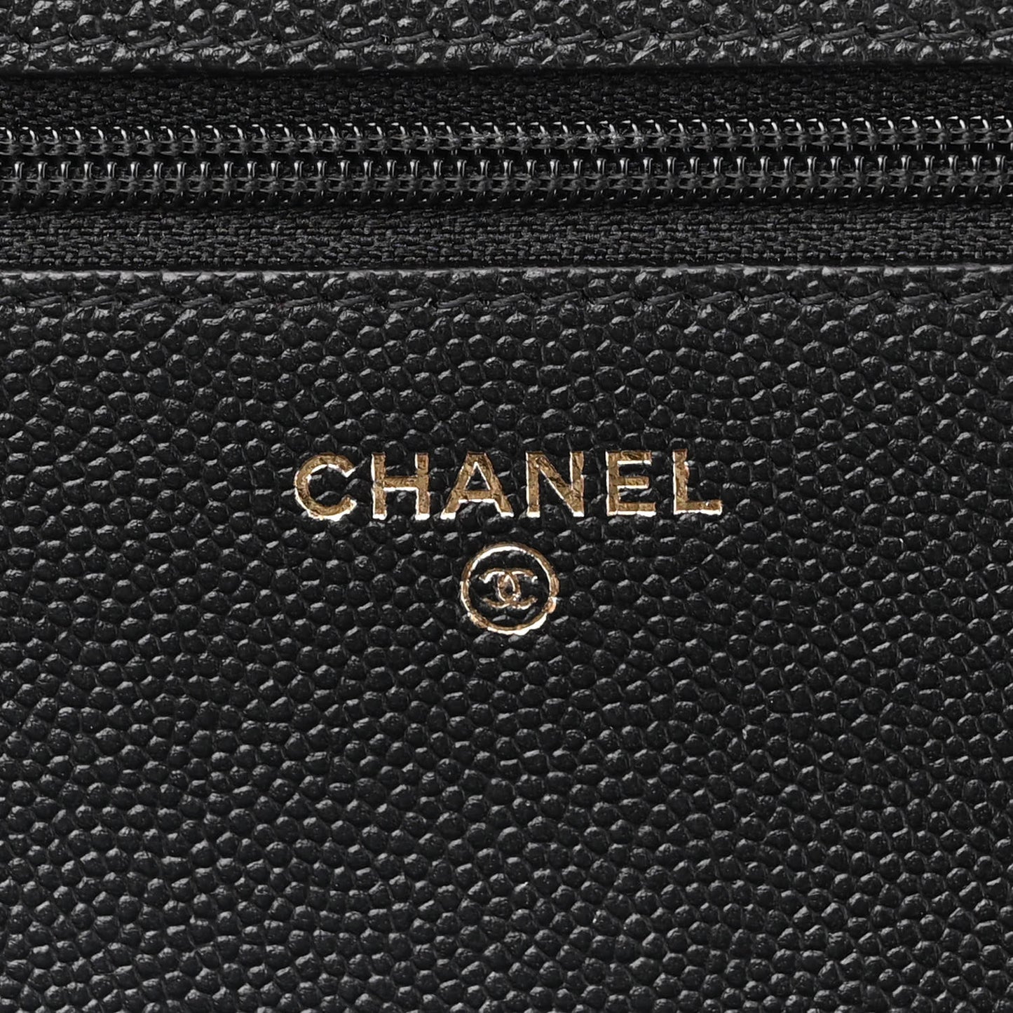 Caviar Quilted Vintage Mademoiselle Wallet On Chain WOC Black