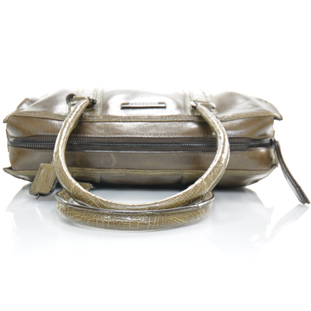 Burberry Ostrich Travel Tote Brown 6 of 12