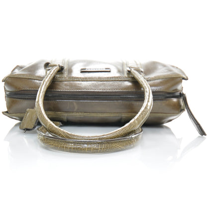 Burberry Ostrich Travel Tote Brown 6 of 12