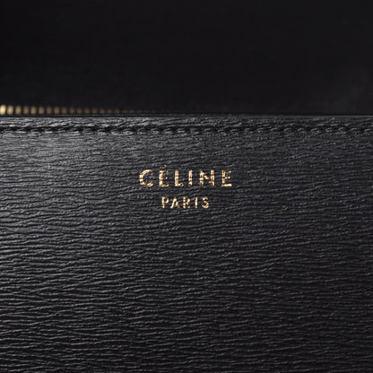 Celine Liege Calfskin Medium Classic Box Flap Bag Black 6 of 10