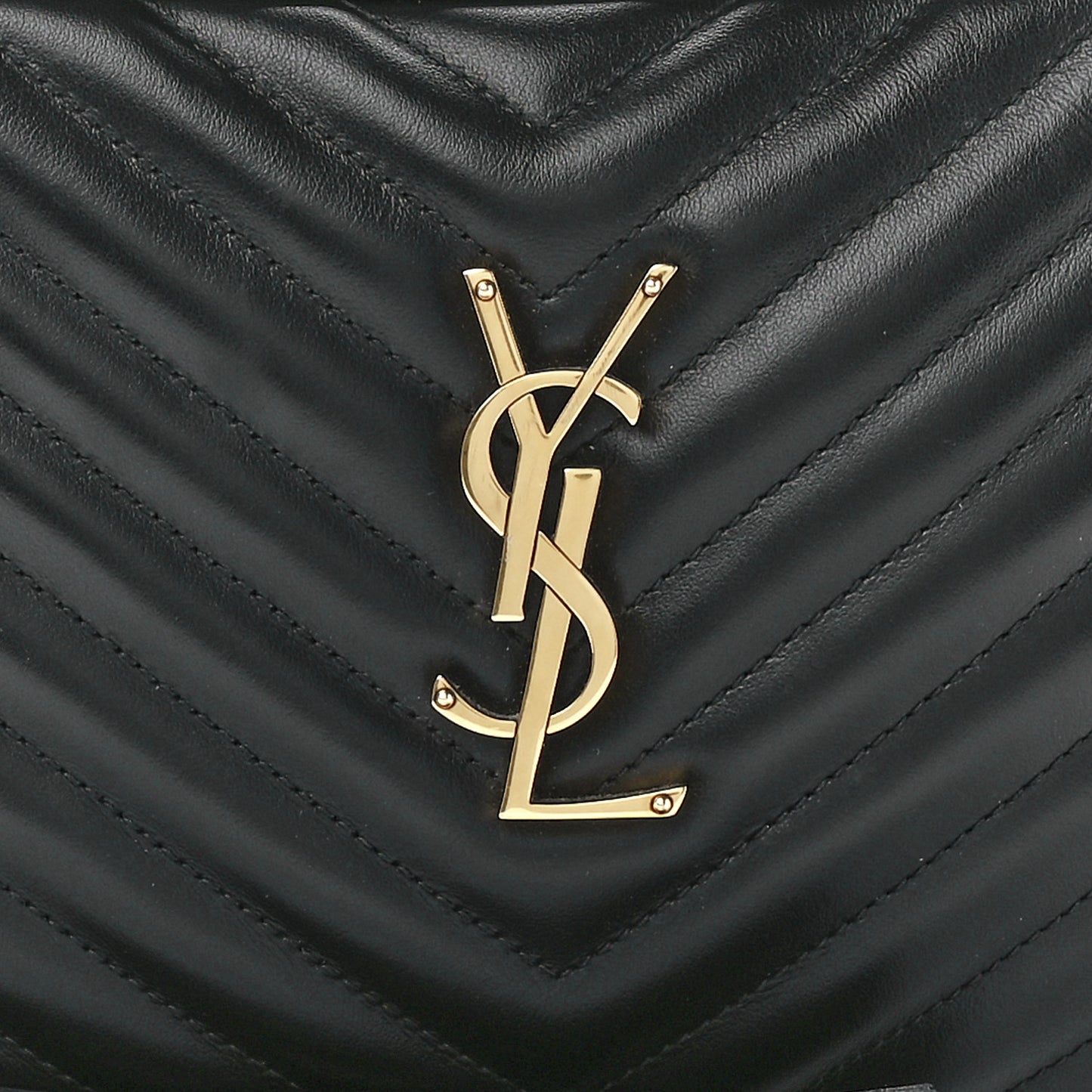 Calfskin Matelasse Monogram Lou Camera Bag Black