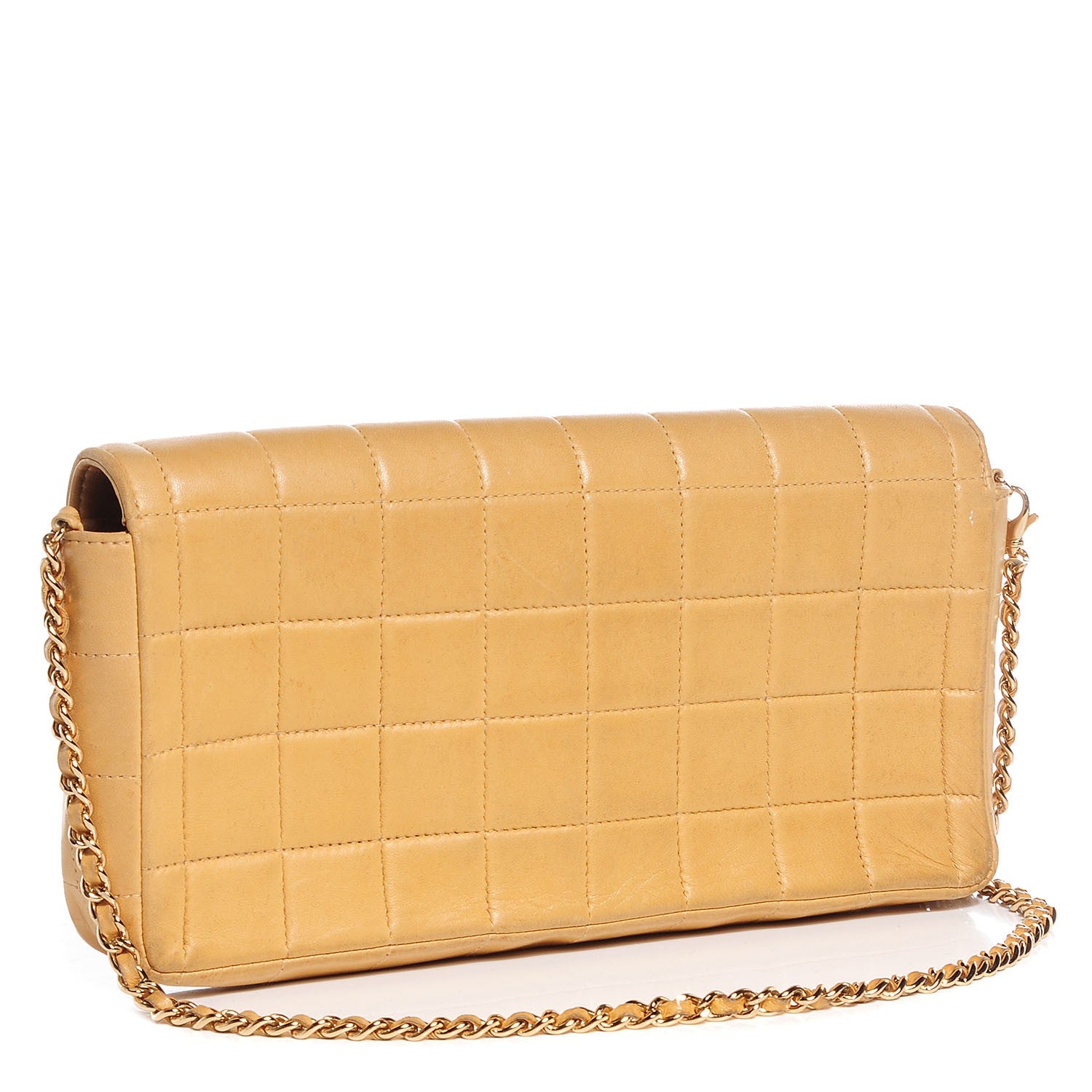 Chanel Lambskin East West Chocolate Bar Flap Beige 3 of 9