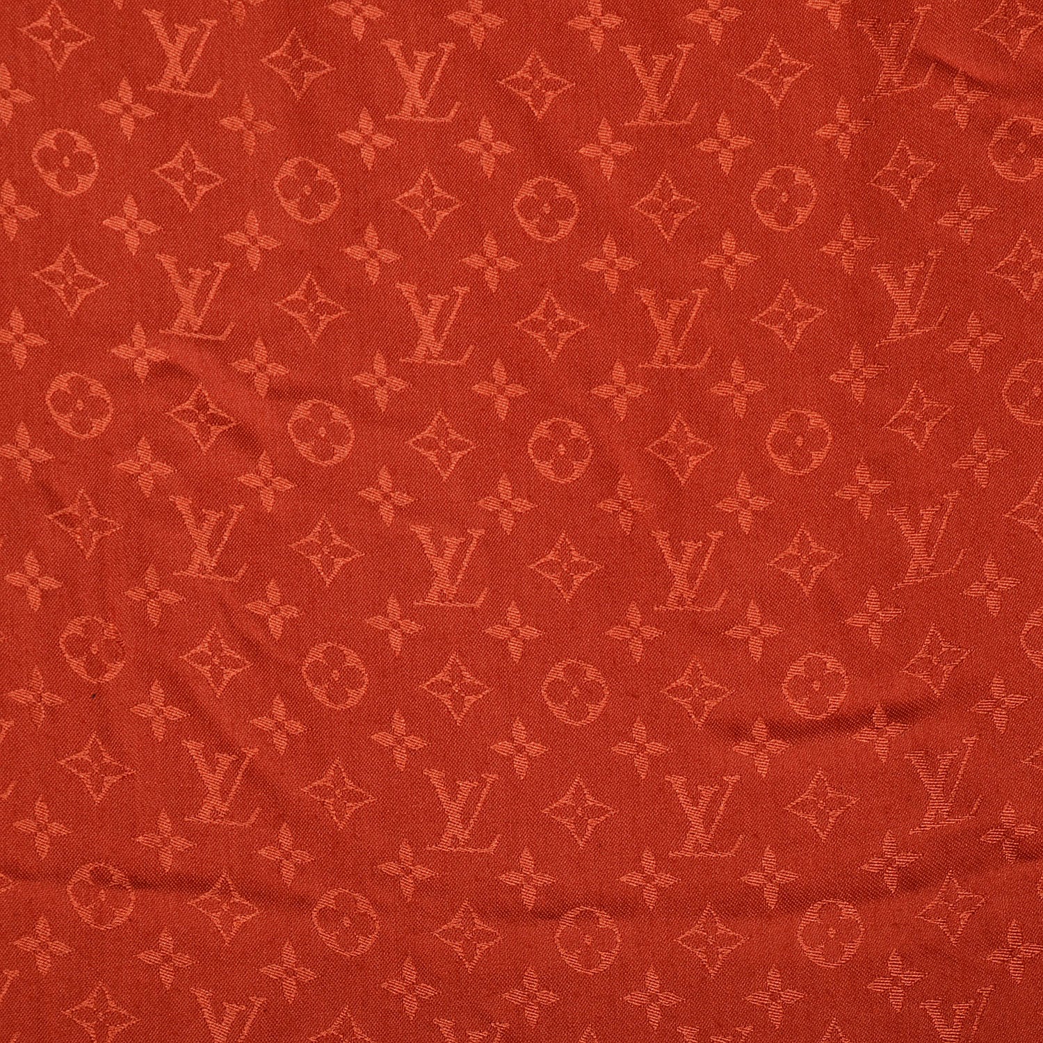 Louis Vuitton Wool Silk Monogram Shawl Orient 1 of 4