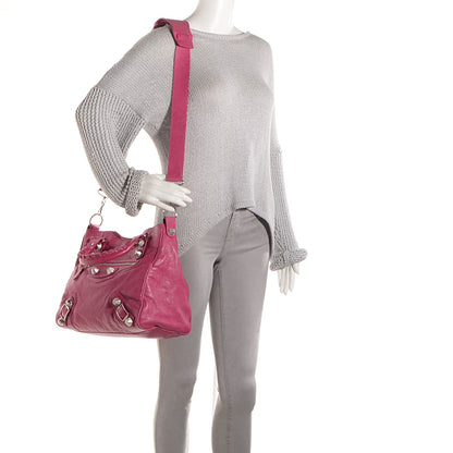Balenciaga Agneau Giant 21 Silver Hardware Velo Cyclamen Fucsia 2 of 10